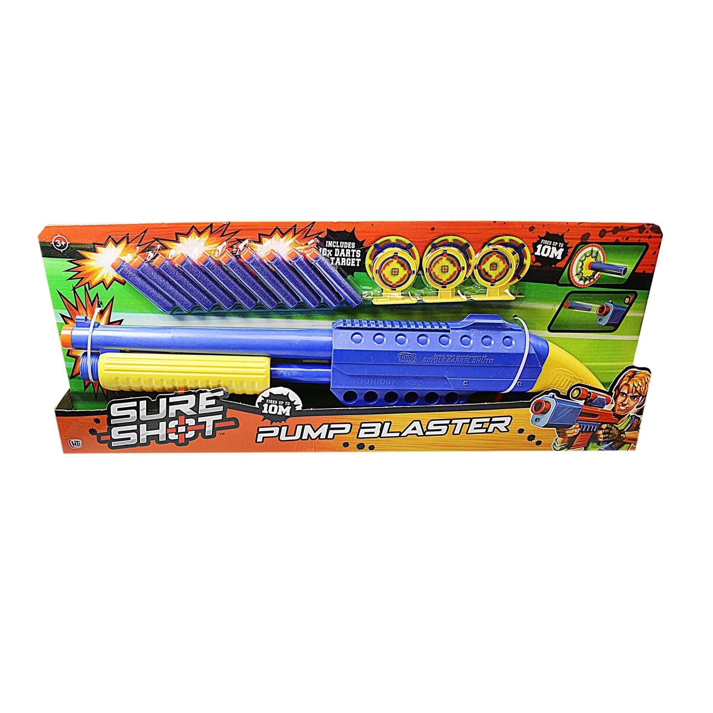 Sure Shot Pump Blaster Rifle Reload With Targets Included Age 3+  7561 (Parcel Rate)