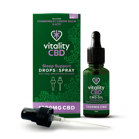 Vitality CBD Sleep Support CBD Drops & Spray 1200mg in 30ml