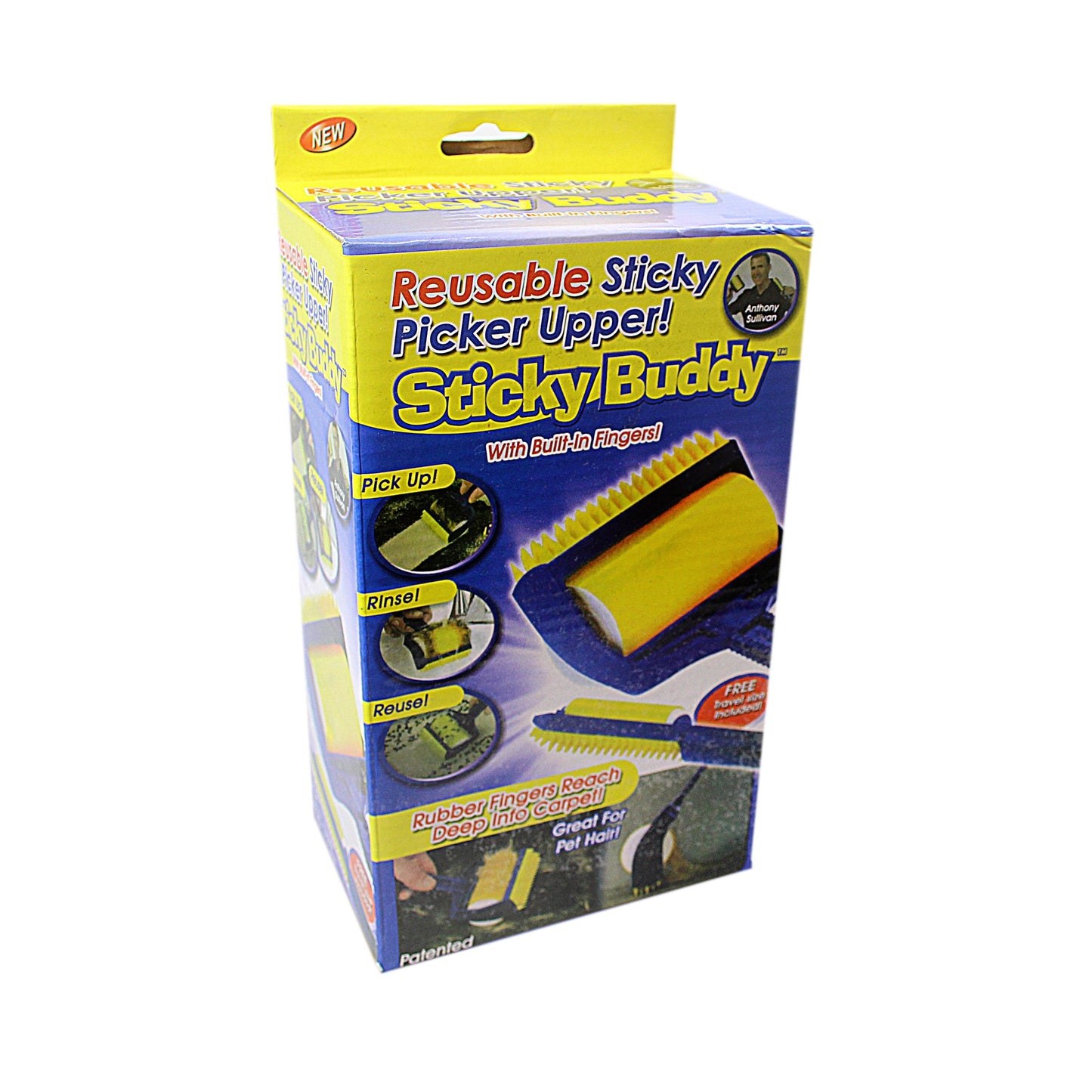 Sticky Buddy Reusable Sticky Picker Upper All Purpose General Cleaner Pickup Rinse Re Use 3888 (Parcel Rate)