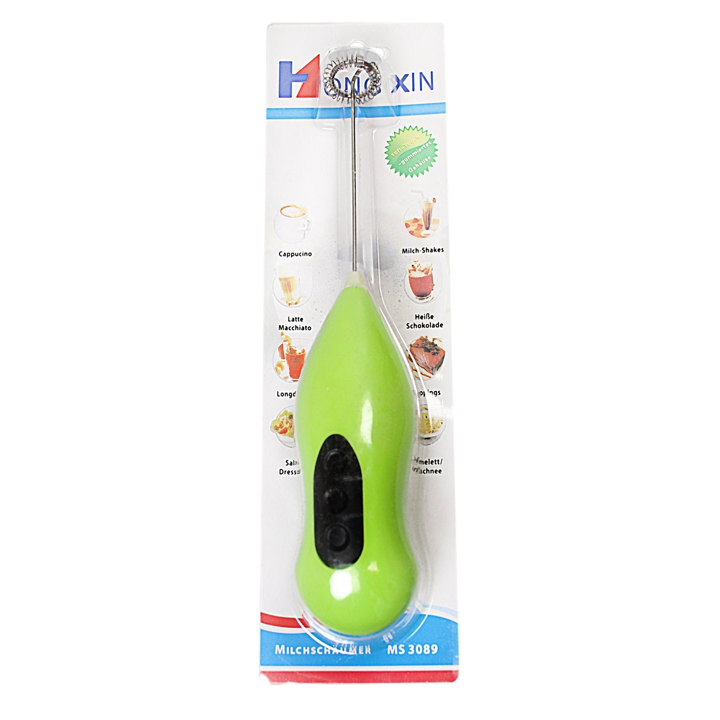 Hand Stirrer Coffee Milk Frother Stirrer Battery Operated 22 cm Assorted Colours 0129 (Parcel Rate)