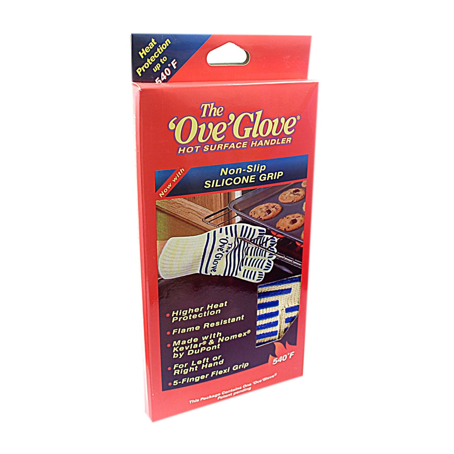 The 'Ove' Glove Heavy Duty Oven Glove Non- Slip Silicone Grip Washable 15 cm x 24 cm Large 130 Gram 4403 (Parcel Rate)