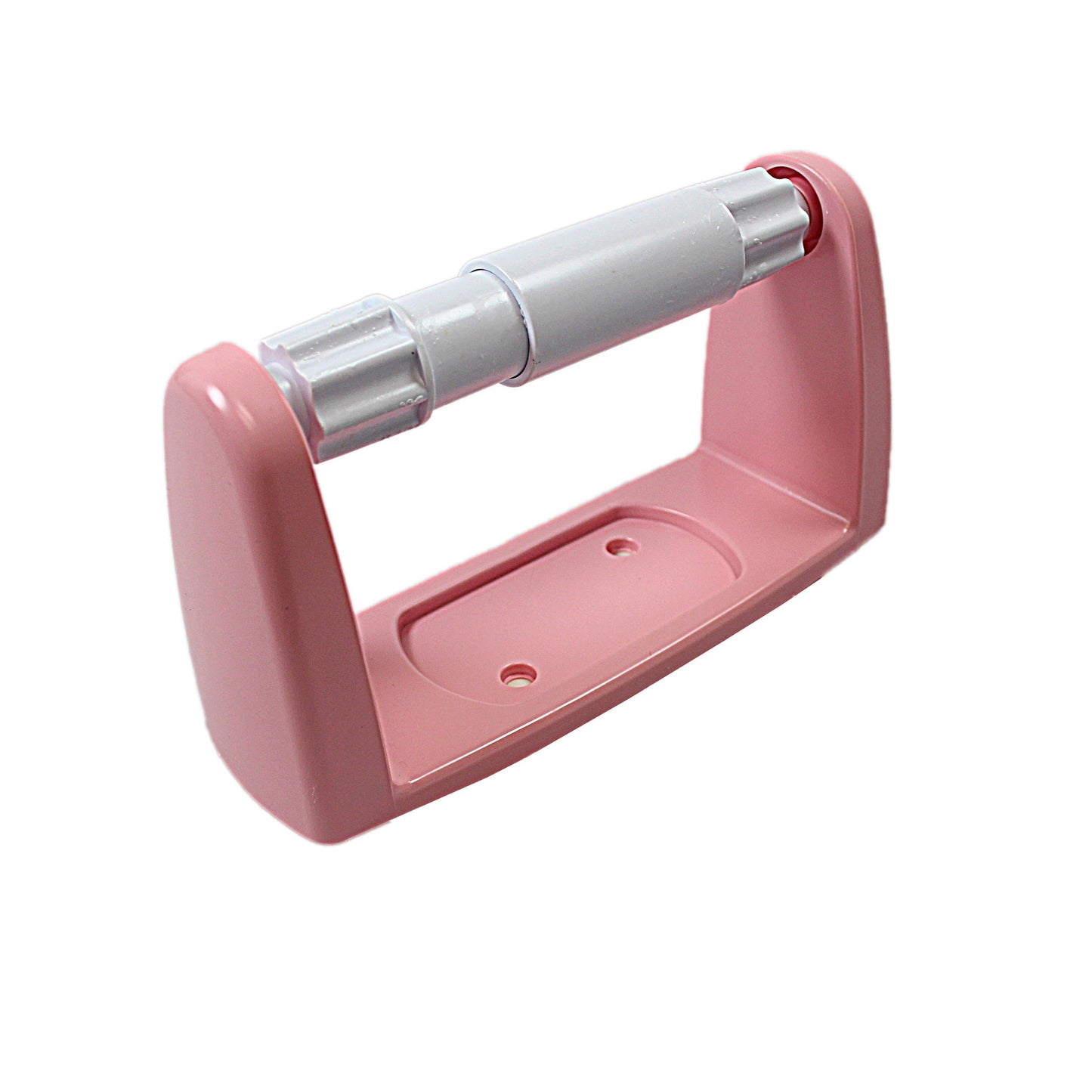 Plastic Toilet Paper Fitting Holder In Pink 9217 (Parcel Rate)