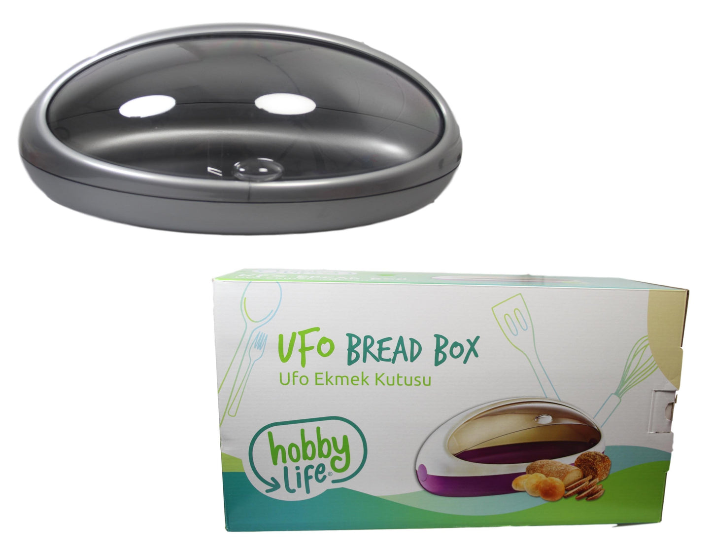 Kitchen Home Use Hobby Life UFO Bread Box 39cm x 25cm  051100 (Parcel Rate)