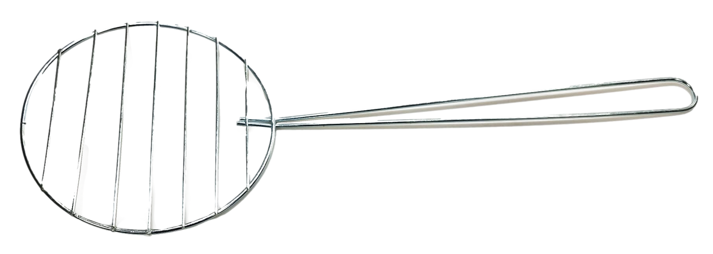 Metal Chapatti Grill with Long Handle 18 x 51 cm SMH69 (Parcel Rate)