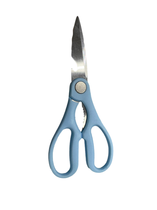 6 Piece Kitchen Set Inc Stand Scissors Peeler Knives Pink/Blue 6703 (Parcel Rate)