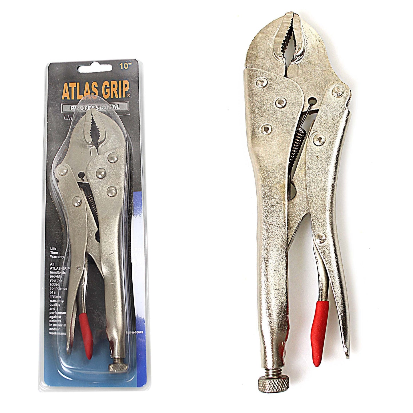 Atlas Grip Professional 10” Wrench Grip Chrome Vanadium Vise Grip 3472 (Parcel Rate)