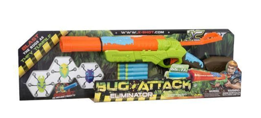 Childrens Zuru X SHOT Bug Attack Eliminator Dart Blaster Set   1085 (Parcel Rate)