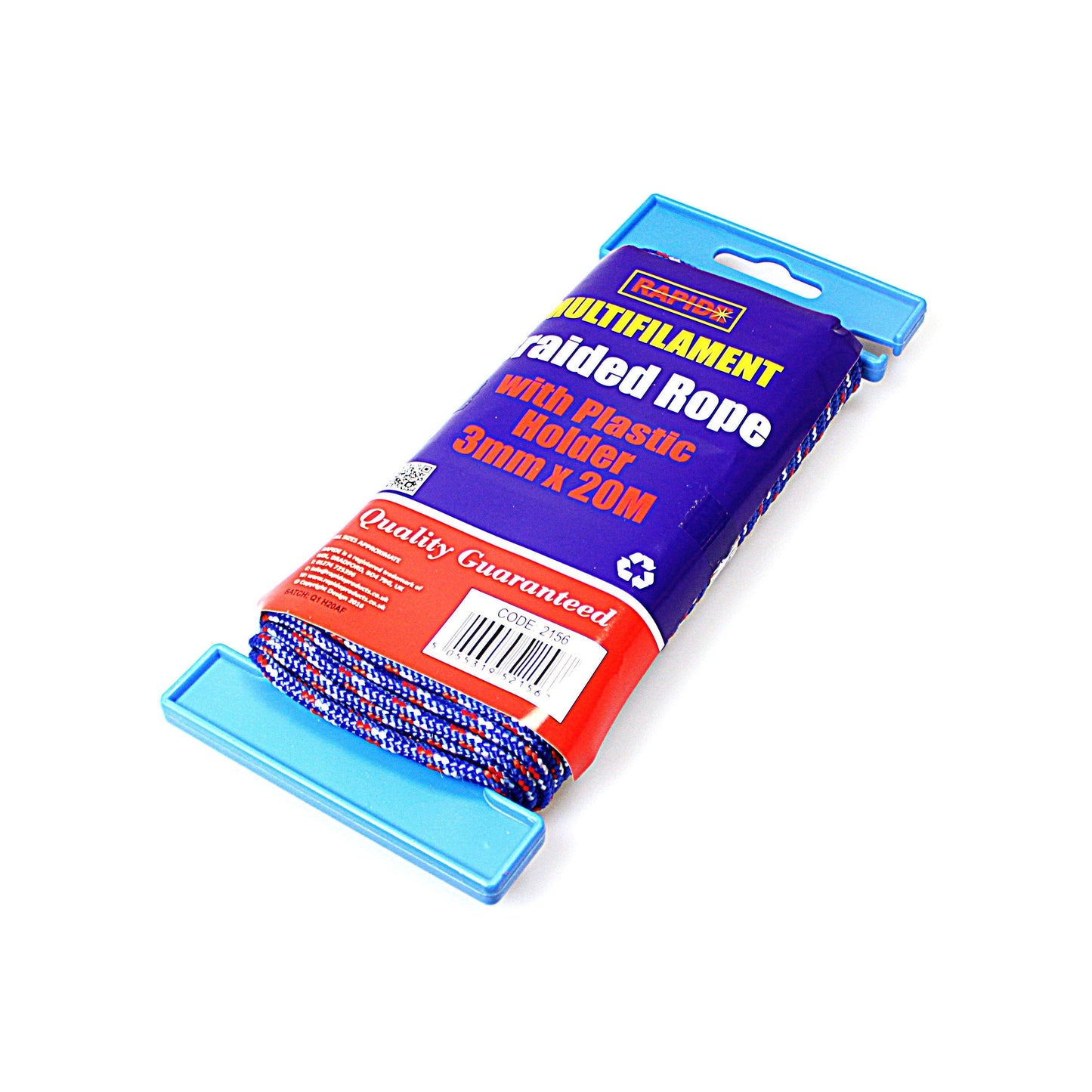 Multi Filament Braided Rope On Hanging Holder 3mm x 20m 2156 (Parcel Rate)
