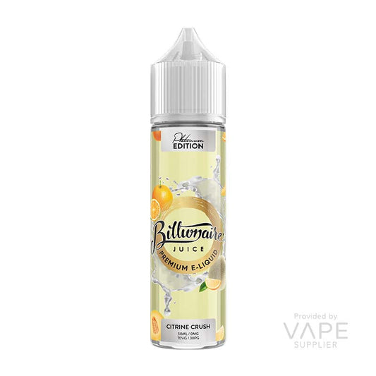Billionaire Juice Platinum Edition Citrine Crush 50ml Shortfill