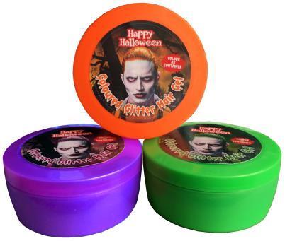 Happy Halloween Coloured Glitter Hair Gel 150g 1077 (Parcel Rate)