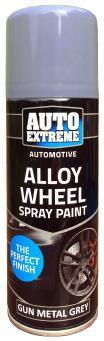 Auto Extreme Alloy Wheel Spray Paint Gun Metal Grey 200ml 1343 (Parcel Rate)