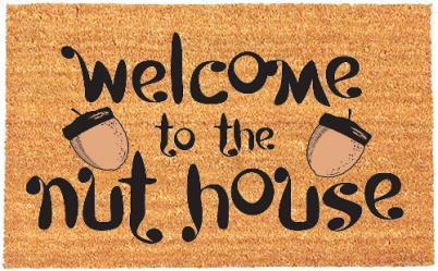 Coir Door Mat Welcome To The Nut House 0355 (Parcel Rate)