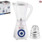 SQ Blender And Grinder Low Noise 2 Speeds + Pulse 1.5L Jug 600W Blue 2489 (Parcel Rate)