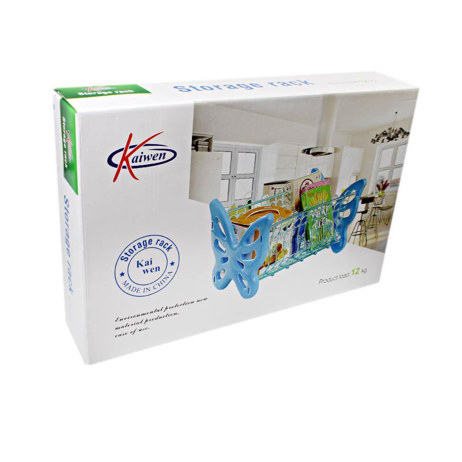 Butterfly Food & Fruit Vegetable Storage Rack Can Hold Up To 12kg Blue 2543 (Parcel Rate)
