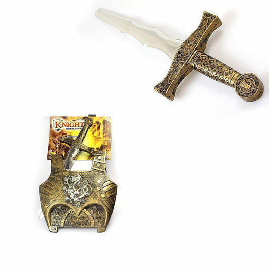 Boys Knights & Warriors ARMOUR & SWORDS PLAYSET -Party, Gladiator Dressing Up