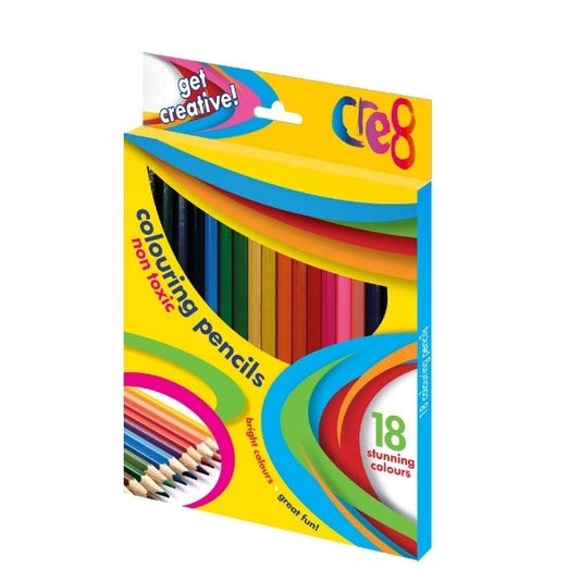 Children's Crafts Colouring Pencils Pack of 18 P2122 (Large Letter Rate)