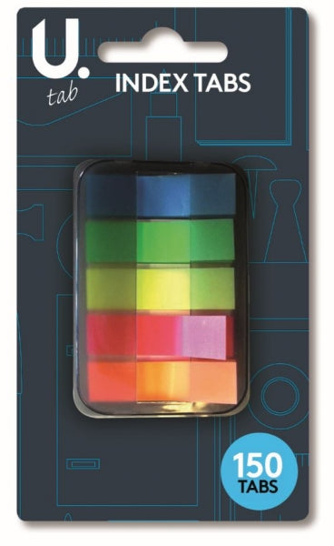 School Office Stationery Index Tabs Assorted Colours 150 Tabs  P2358 (Parcel Rate)