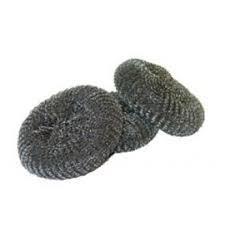 Small Stainless Steel Tough Cleaning Washing Up Scourer Pads 5 Pack CK5013 (Parcel Rate)