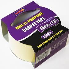 Rapide Multi Purpose Carpet Tape 48mm x 6 Metre Cream 7105 (Parcel Rate)