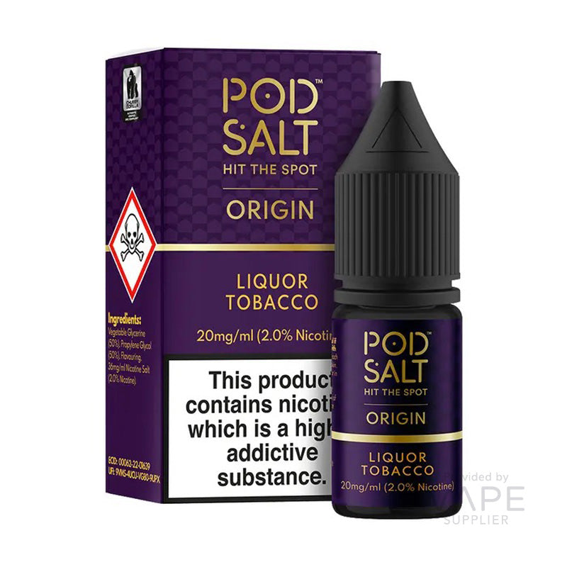 Pod Salt Origin Liquor Tobacco Nic Salts