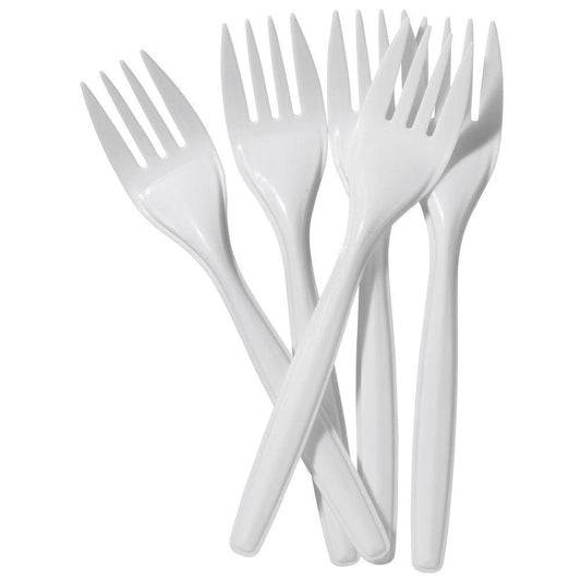 Plastic Disposable Forks 100Pcs MX7052 (PARCEL RATE)