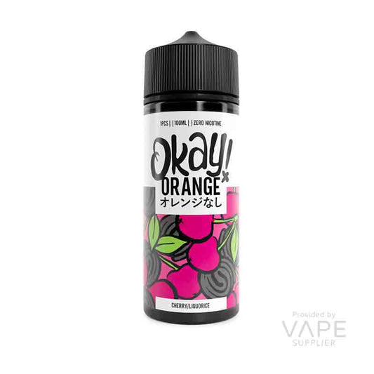 Okay Orange Cherry Liquorice 100ml Shortfill