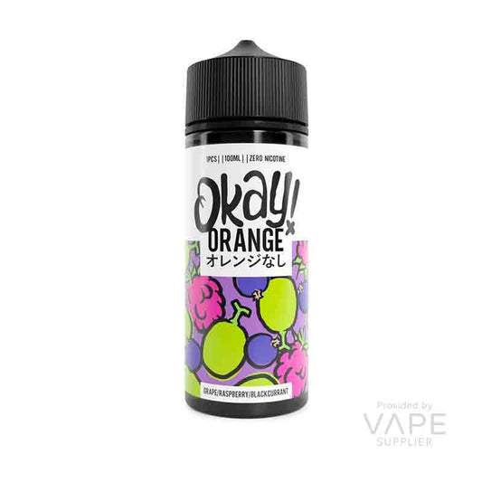 Okay Orange Grape Raspberry Blackcurrant 100ml Shortfill