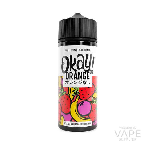Okay Orange Strawberry Banana Bubblegum 100ml Shortfill