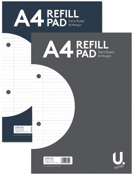 A4 Refill Pad Side Bound 160 Pages Office School Home Use P1002 (Parcel Rate)