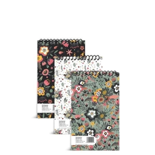 Floral Reporters Note Pad 5"x8" School Assorted Designs P1071 (Parcel Rate)