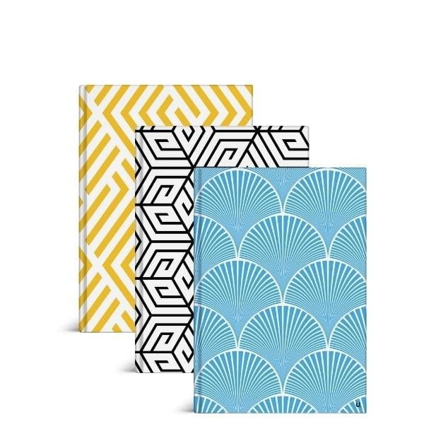 Geo A5 Hardback Notebook School Assorted Designs P1073 (Parcel Rate)