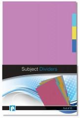 10 Pack Paper Subject Dividers File Students Office Stationery P2090 (Large Letter Rate)