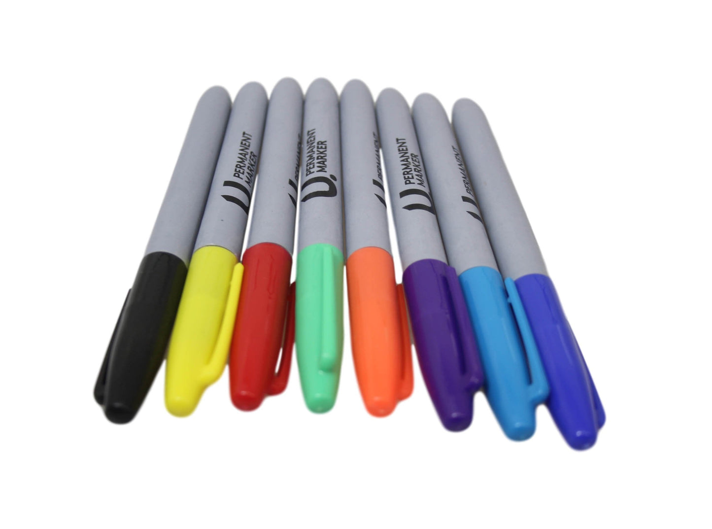8 Pack Permanent Solid Assorted Colour Fine Liner Markers 14 x 1.5cm Pen P2381 (Large Letter Rate)
