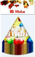 Happy Birthday Party Hats 7pk Special Occasions P2709 (Large Letter Rate)