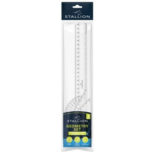 4pc Geometry Set Ideal For Students Maths Schools College P3071 (Parcel Rate)