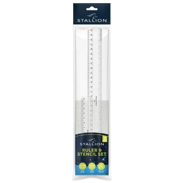 Parcel Ruler Ruler & Stencil Set P3072 (Parcel Rate) – VU9 Wholesale Store