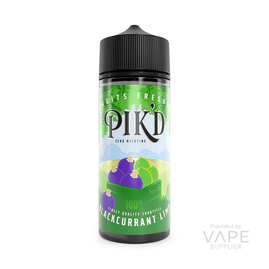 Pikd Blackcurrant and Lime 100ml Shortfill