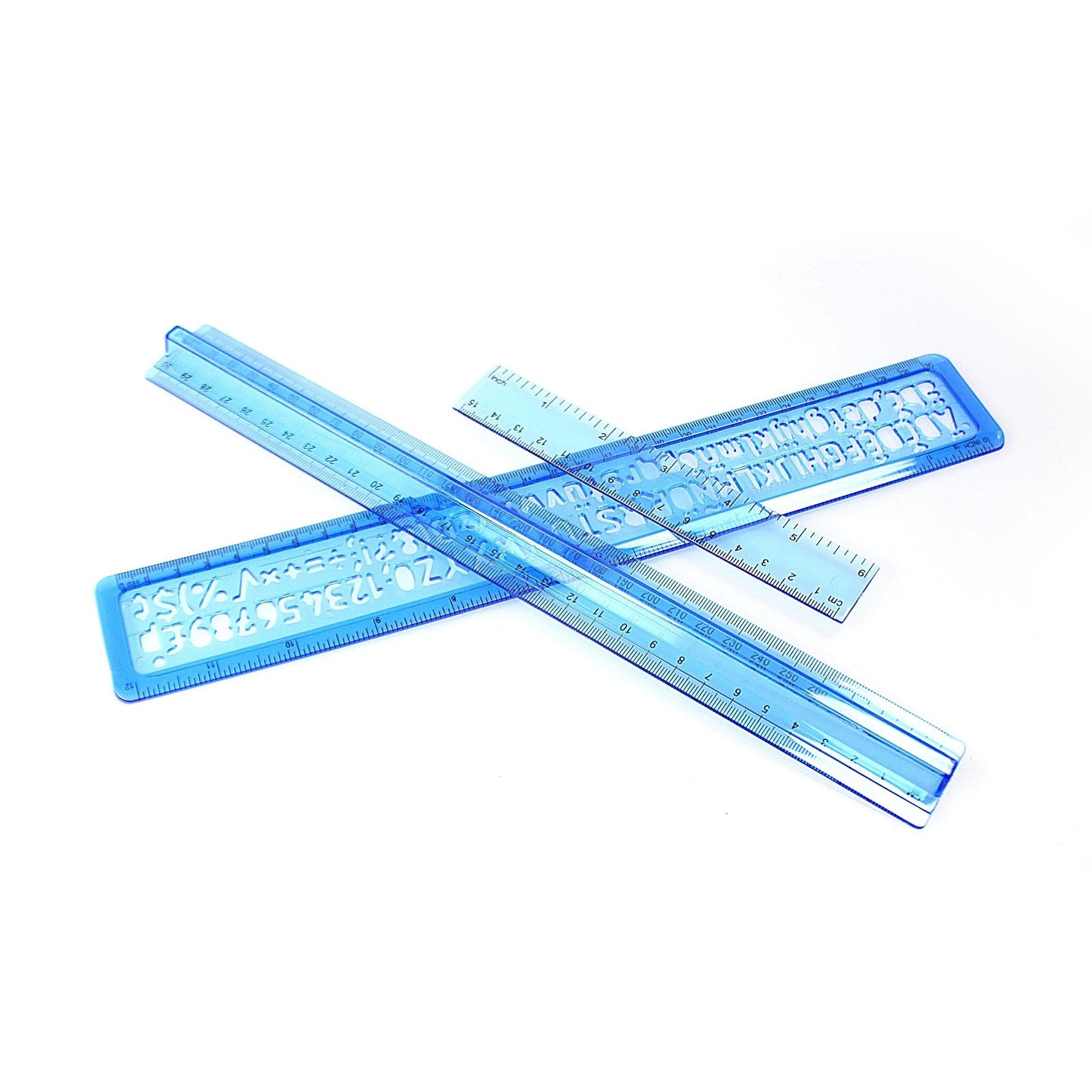 3 Pack Rulers 30cm 15cm & 30cm Stencil Ruler Set P2384  Commoditycode 7010100000 Origin: China   (Large Letter Rate)