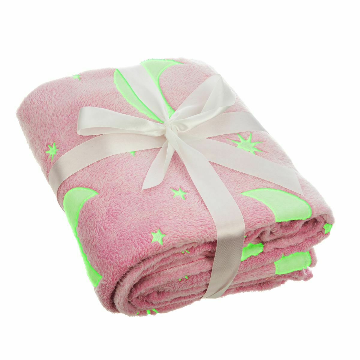 Magic Glow In The Dark Blanket Pink / Grey 6660 (Parcel Rate)