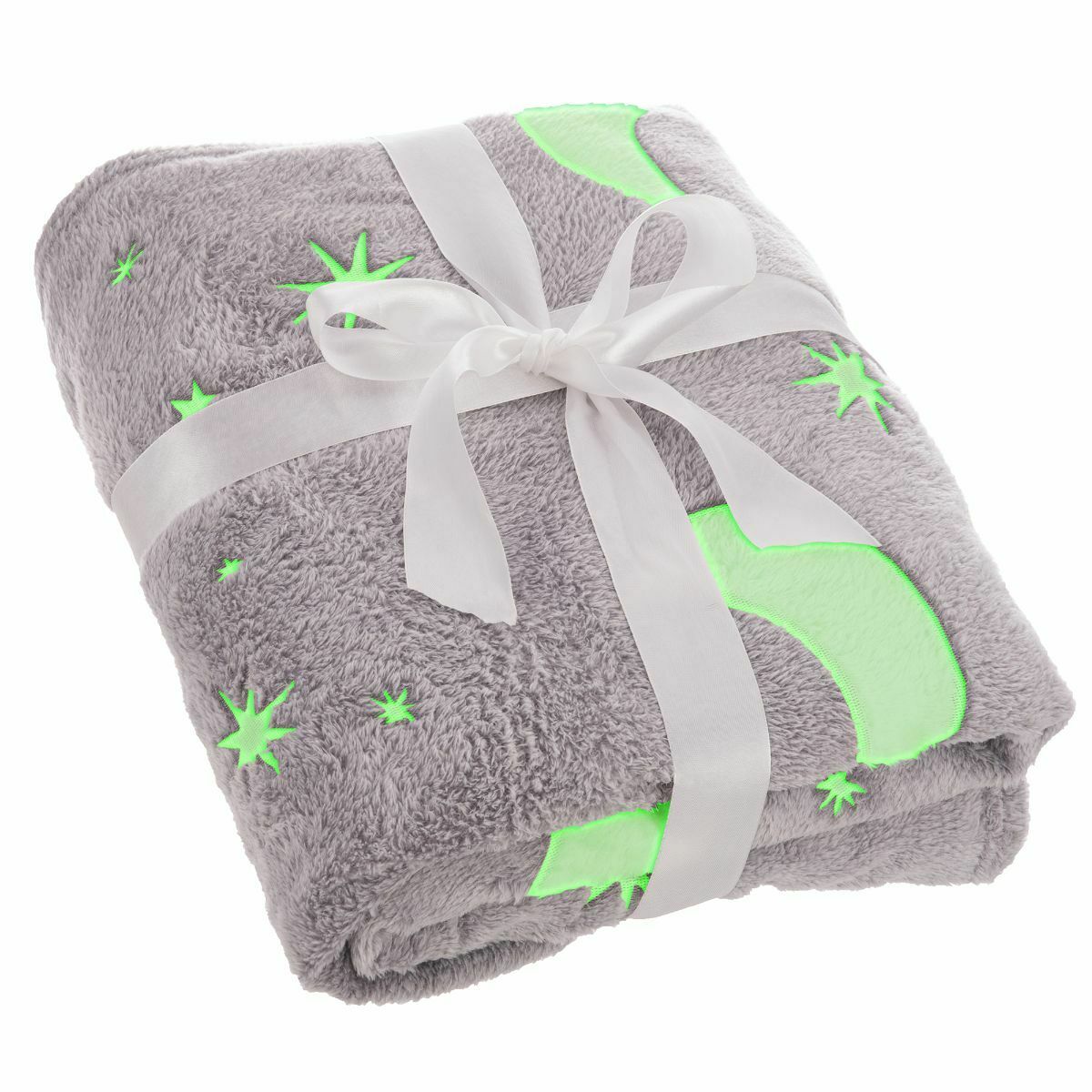 Magic Glow In The Dark Blanket Pink / Grey 6660 (Parcel Rate)