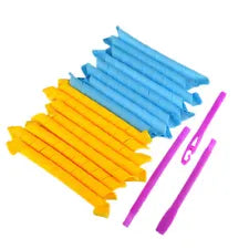 Hair Curlers  Ringlets Rollers Spiral Hairband Tool Pack Of 18  4016 (Parcel Rate)