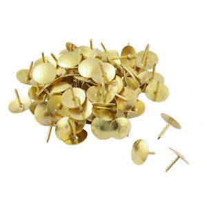 Drawing Pins Gold Metal 200 Pack ST078 (Parcel rate)