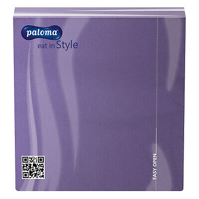 Paloma Paper Napkins 30 x 30 cm Pack of 100 Lavender Purple 30LA100 (Parcel Rate)