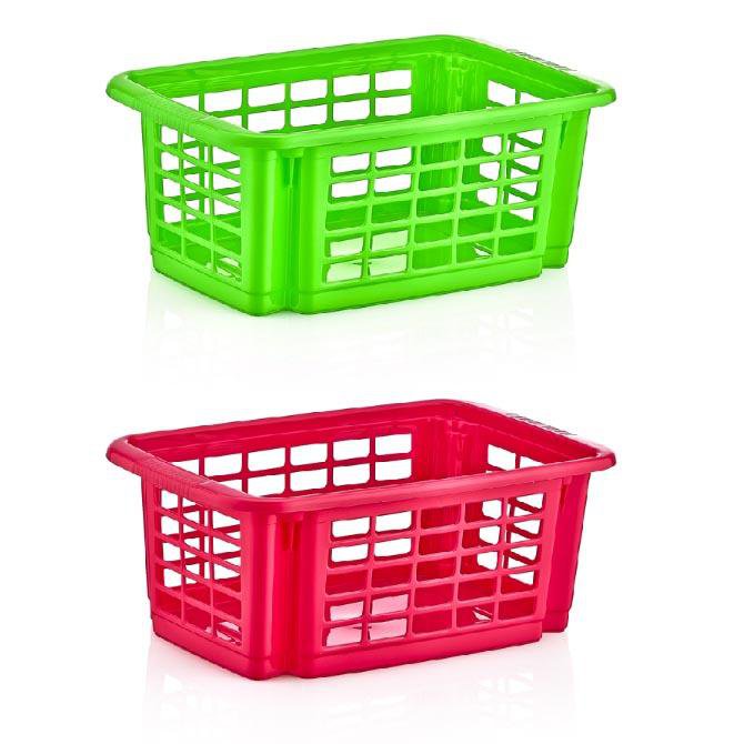 5.5 Litre Plastic Stacker Storage Kitchen Basket 5506 (Parcel Rate)