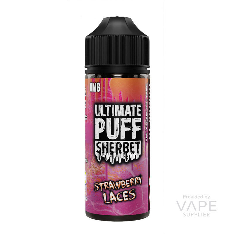 Ultimate Puff Sherbet Strawberry Laces 100ml Shortfill