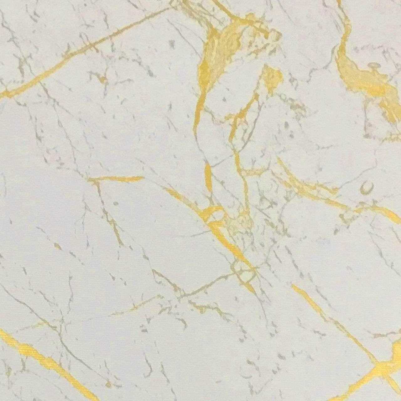 Durane Plastic Table Cover Roll White Gold Marble Design 1.37x20m ST-5250-2 10261 (Big parcel rate)