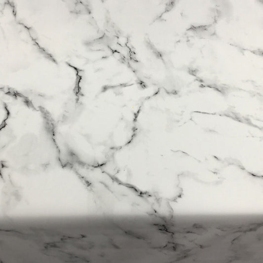 Durane Plastic Table Cover Roll White Black Marble Design 1.37x20m ST-5169-1 10262 (Big parcel rate)
