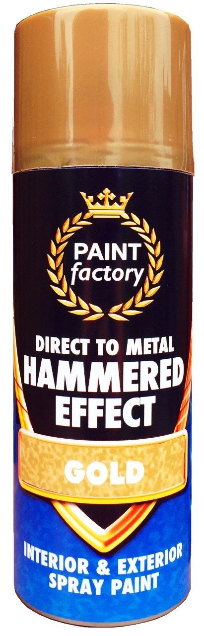Hammered Effect Spray Paint Gold 400ml 2102 (Parcel Rate)