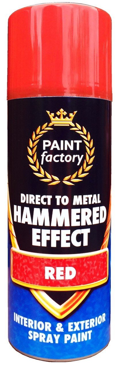 Hammered Effect Spray Paint Red 400ml  2104 (Parcel Rate)