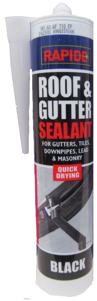 Rapide Roof & Gutter Sealant Black Quick Drying  5968 (Parcel Rate)